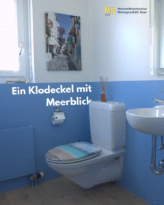 Ein Klodeckel mit Meerblick